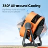 KINSCOTER ポータブル 6 in 1 キャンプファン 20000mAh 多機能屋外デスクトップエアサーキュレーターワイヤレス天井フック & ライト付き 5
