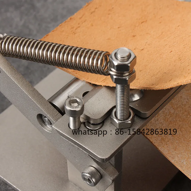 1.15KG Handmade Leather Thinning Machine, Stainless Steel Blade Belt for Vegetable Tanned Cowhide DIY
