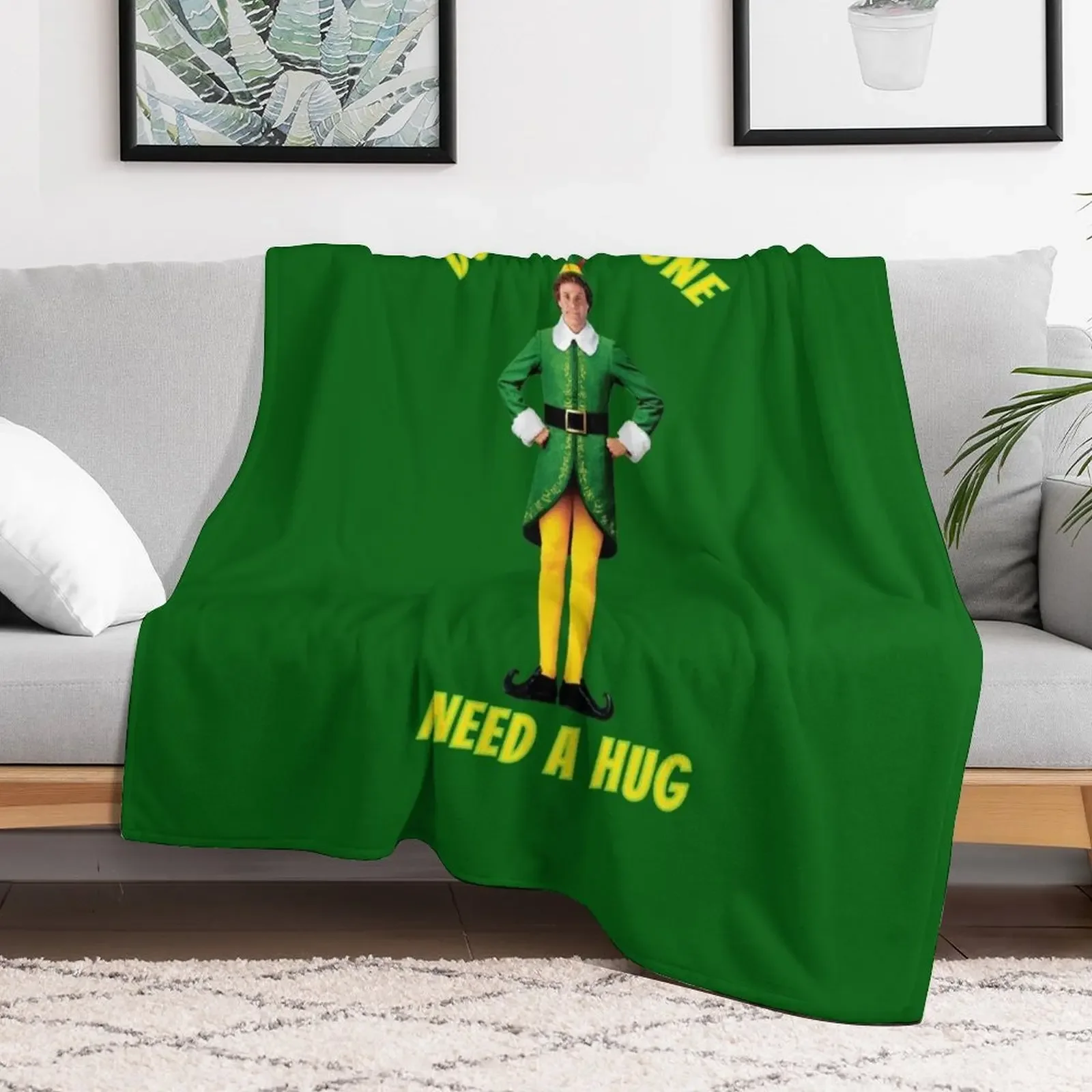 Buddy The Elf Does Someone Need A Hug Throw Blanket Decorative Sofas Thermal anime Blankets