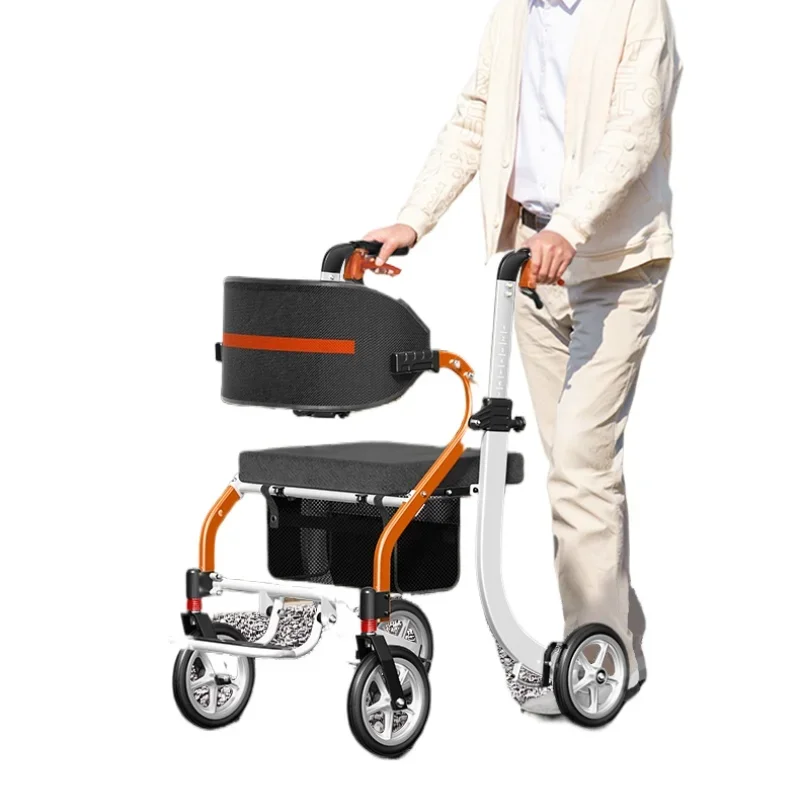 

Walker for the elderly Assisted walking Hand push walker Wheelchair Elderly stroller can be pushed and sat