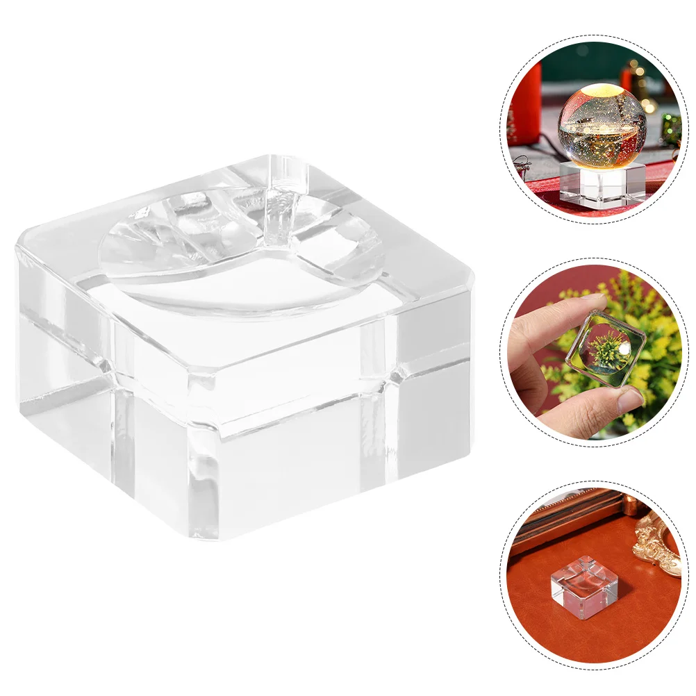 

Clear Transparent Crystal Ball Stand Sphere Display Base Stable Holder Desktop Display for Home Office Clear Sphere Stand