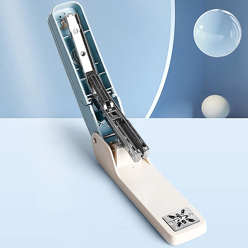 Large 360 Degree Rotatable Stapler For Students Home Office Use Stapling Machine Strong Clutch Large Capacity Staple Extractor