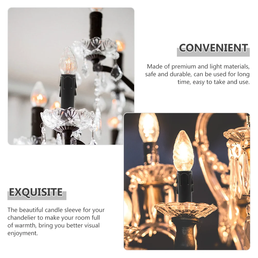 Chandelier Base Covers Tall Socket Covers Sleeves Tearful Tear Drop Sleeve For Lamp Holder