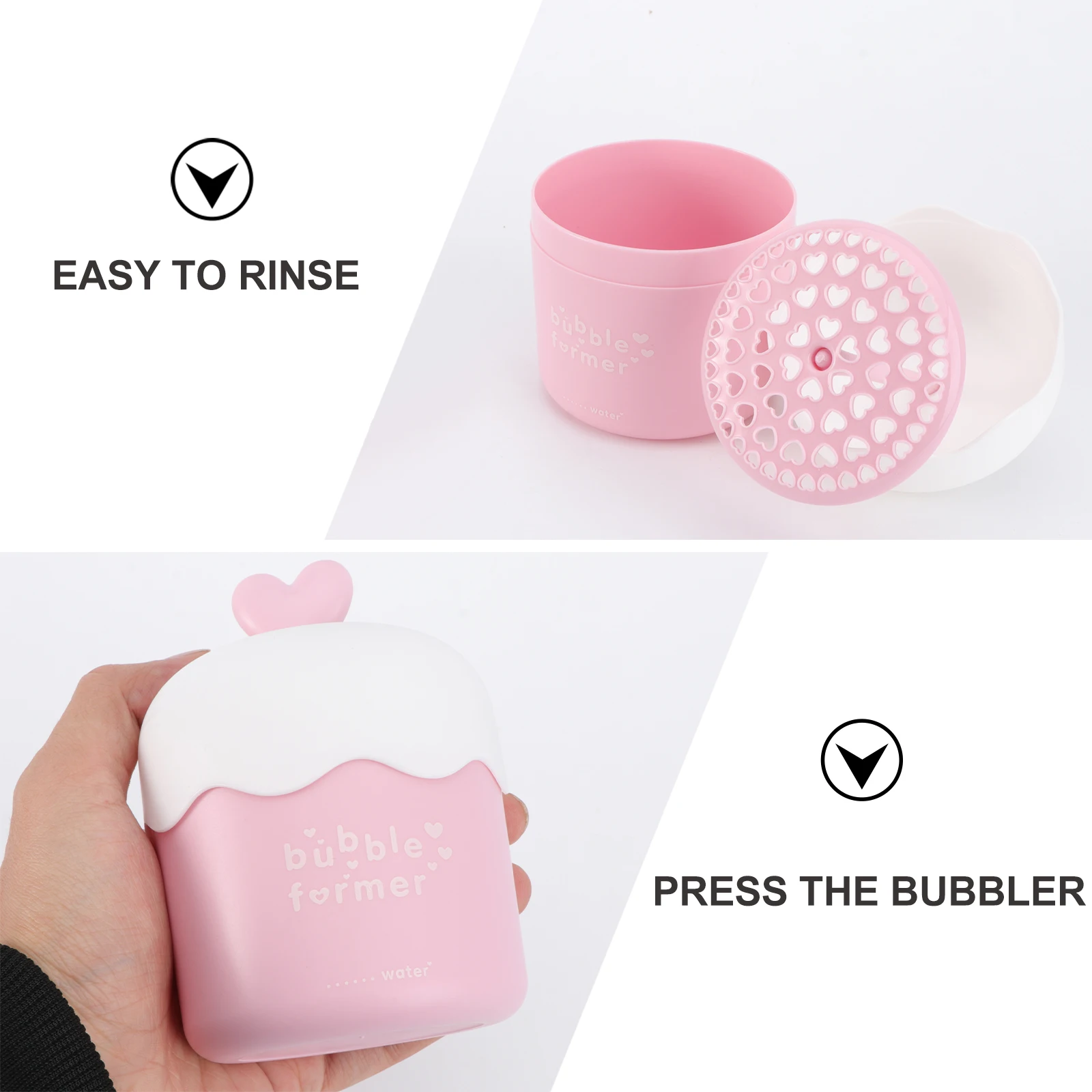

1pc Bubble Cup Facial Bubbler Portable Foaming Device Easy Press Travel Compact Lightweight Pp Material Good Gift For Women