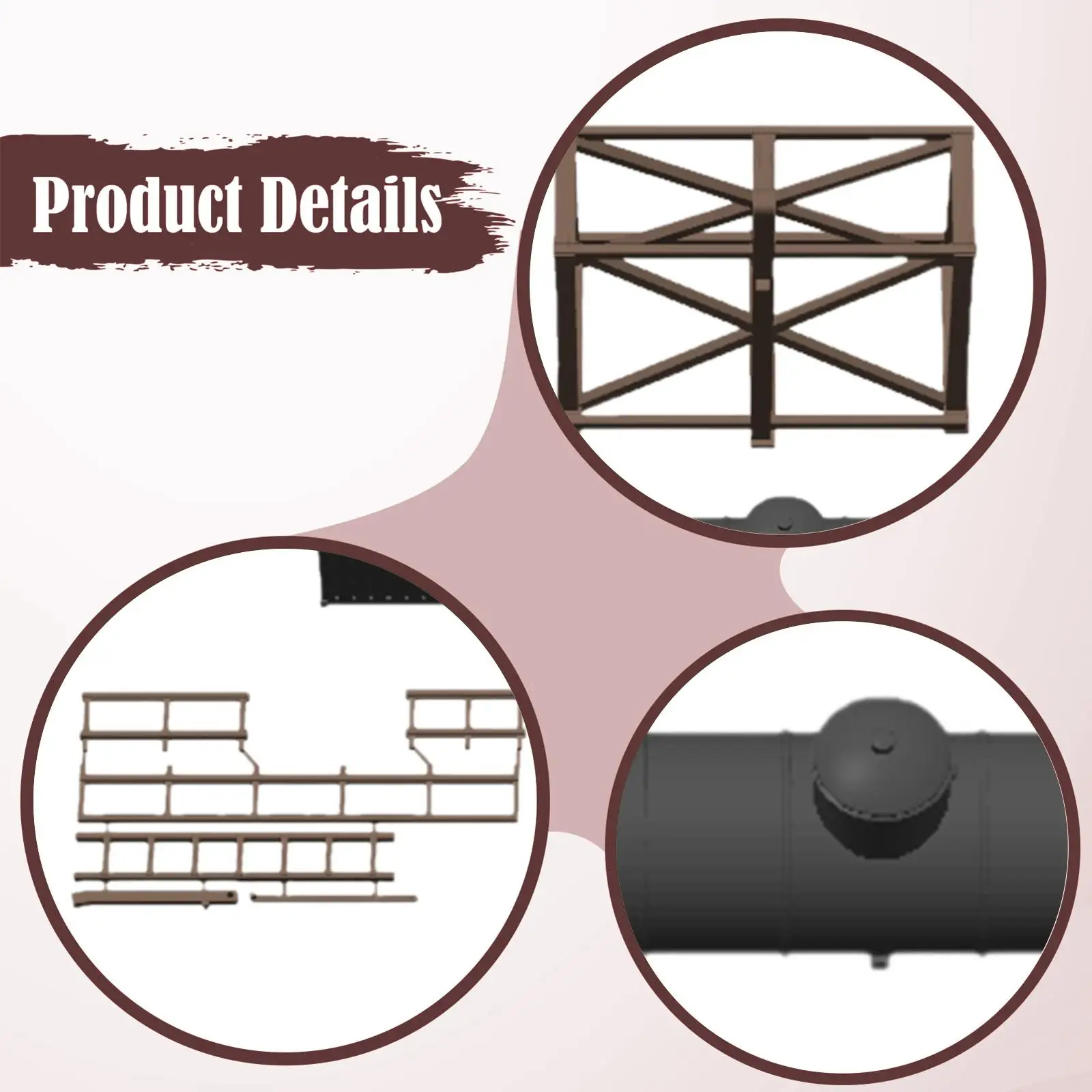 

Миниатюрная модель водонапорного бака HO в масштабе 1/87, реквизит для фотосъемки, диорама, набор для сборки поезда, украшение для книжной полки, офиса, дома