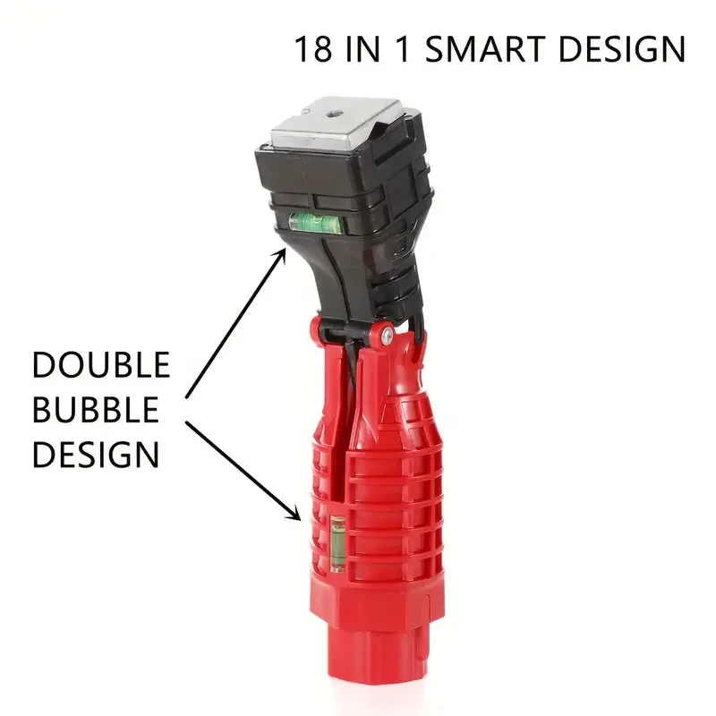 Imagem -03 - Anti-slip Sink Wrench Torneira Multifuncional Bacia Wrench Instalação Pia do Banheiro Ferramenta de Manutenção 18 em Ajustável