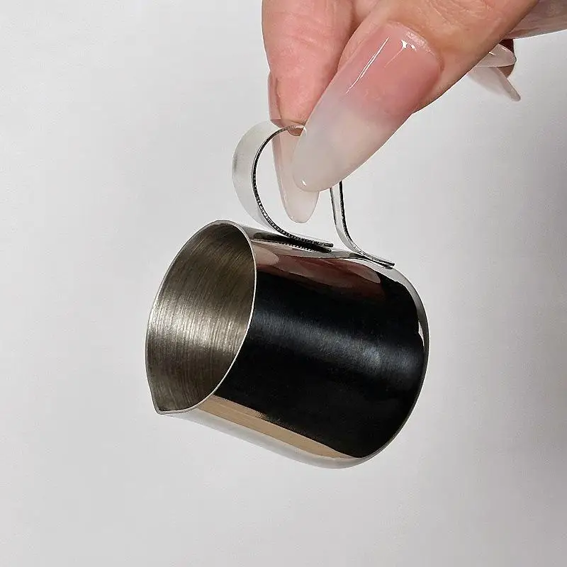 12.5/30ml Mini Coffee Milk Frothing Jug Latte Art Milk Frother Pitcher Stainless Steel Measurement Jug Pot Coffee Accessorie