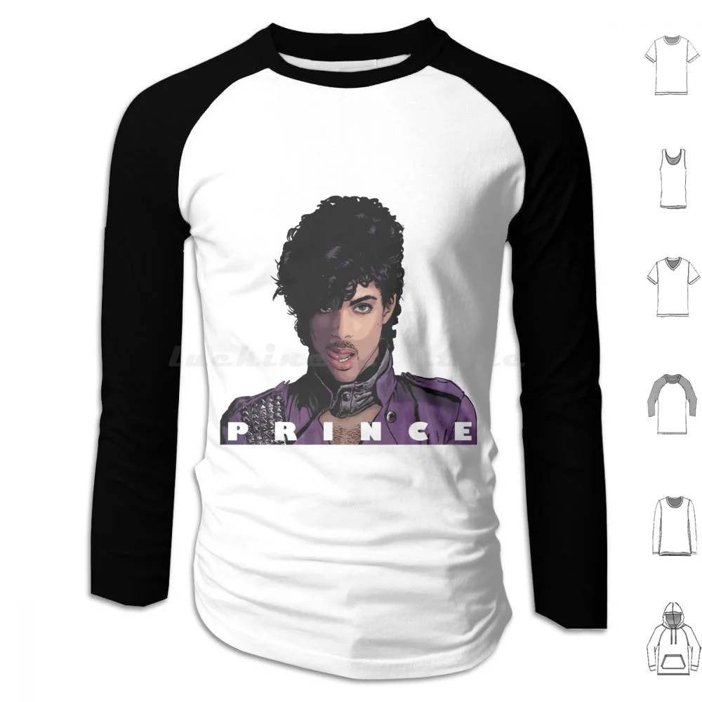 

Purple Prince Hoodie cotton Long Sleeve Purple Prince