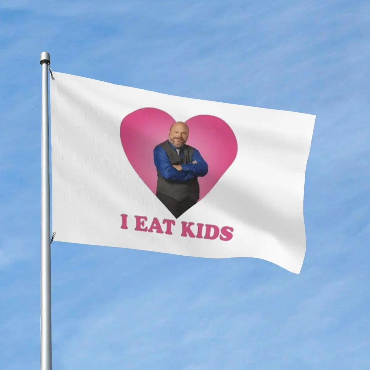 I Eat Kids Bertram Flag Double Sided Indoor Outdoor Banner Polyester Hanging Decoration