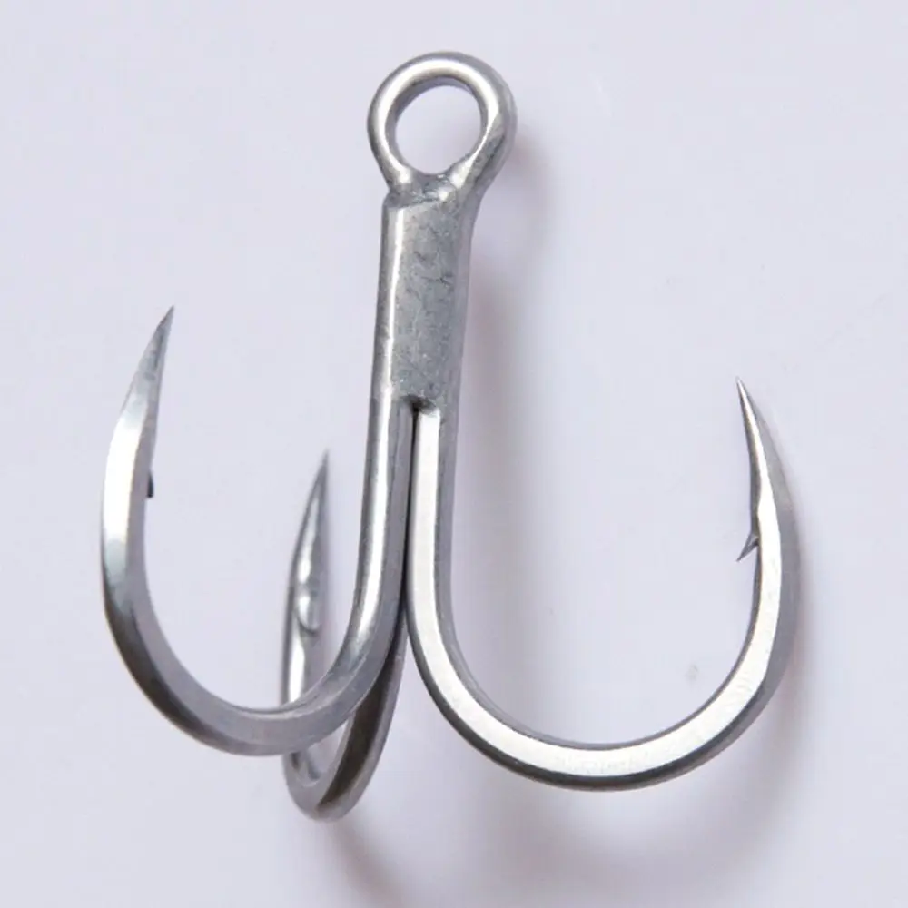 4X Triple Anchor Hooks Anti-Rust Coating Hand-Grinded Carp Fishing Hook Accessories For Sea Fish Lure Fishhooks #4-#5/0 Peche