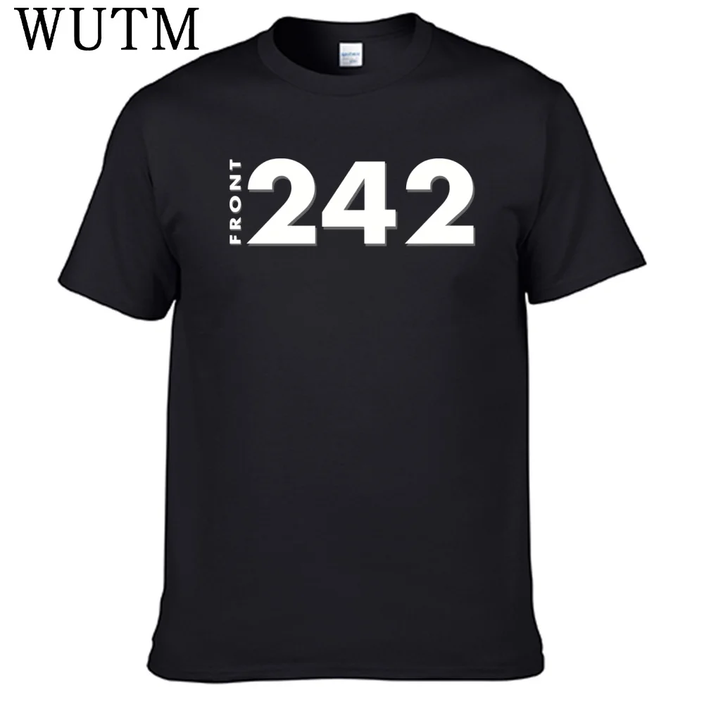 Nova frente 242 t camisa 100% algodão camisa masculina