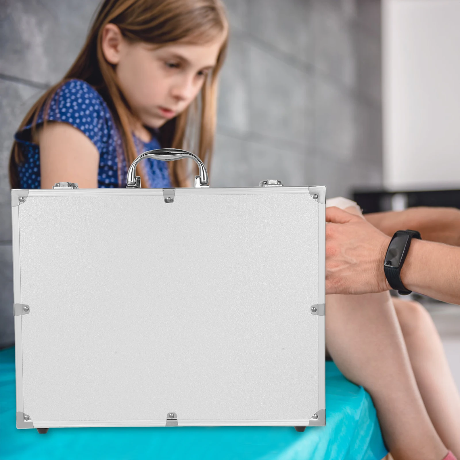 Toolbox Aluminum Hard Carrying Case Flight Caseequipment Lockable Silver Alloy Travel