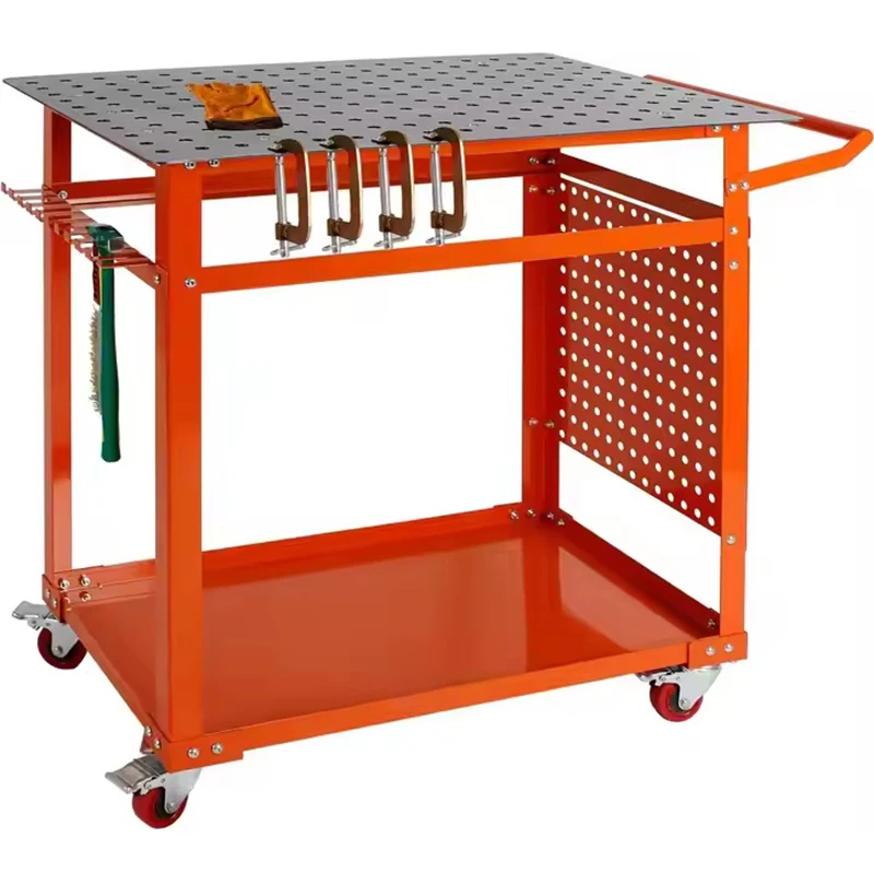 

Welding Workbench | Static Load Capacity: 300 kg | 4-Wheel Mobile Workbench | Welding Cart | Multi-Purpose Tool Cart