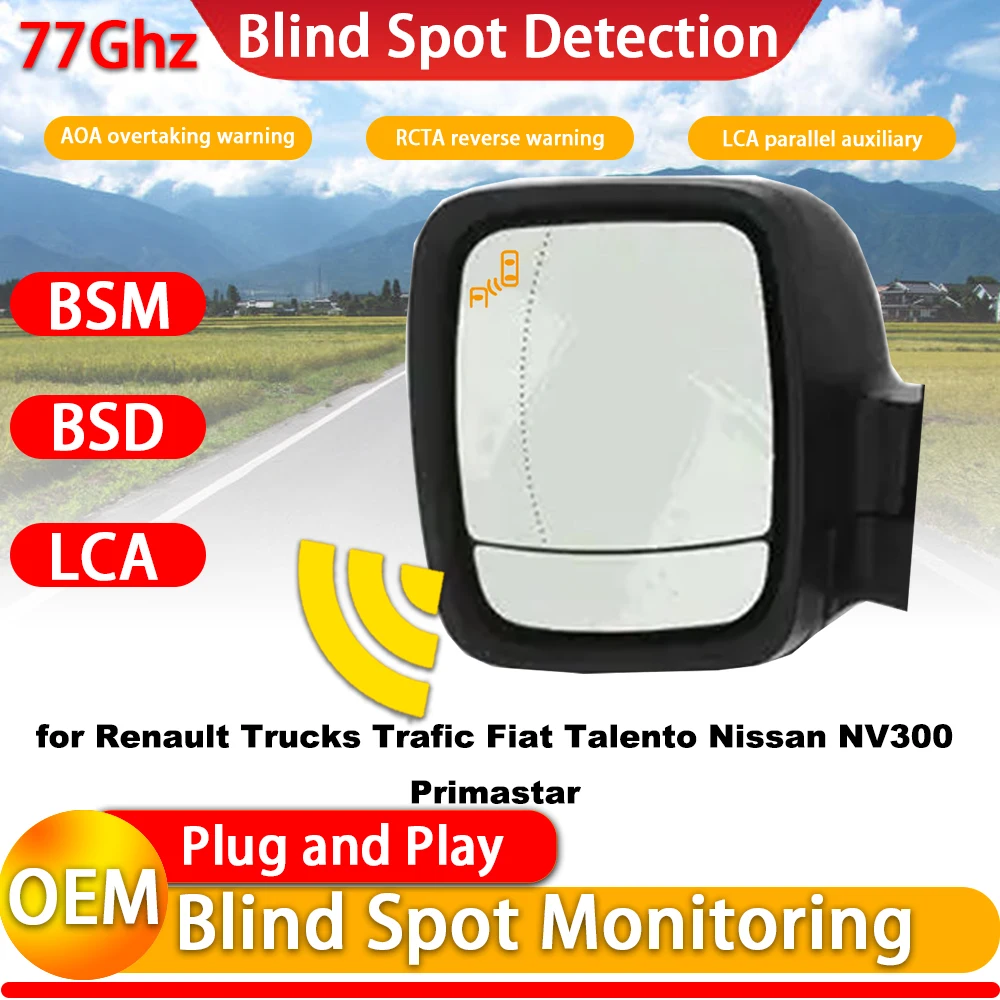 for Renault Trucks Trafic Fiat Talento Nissan NV300 Primastar OEM Blind Spot Warning Intervention Detection BSW BSI BSD System