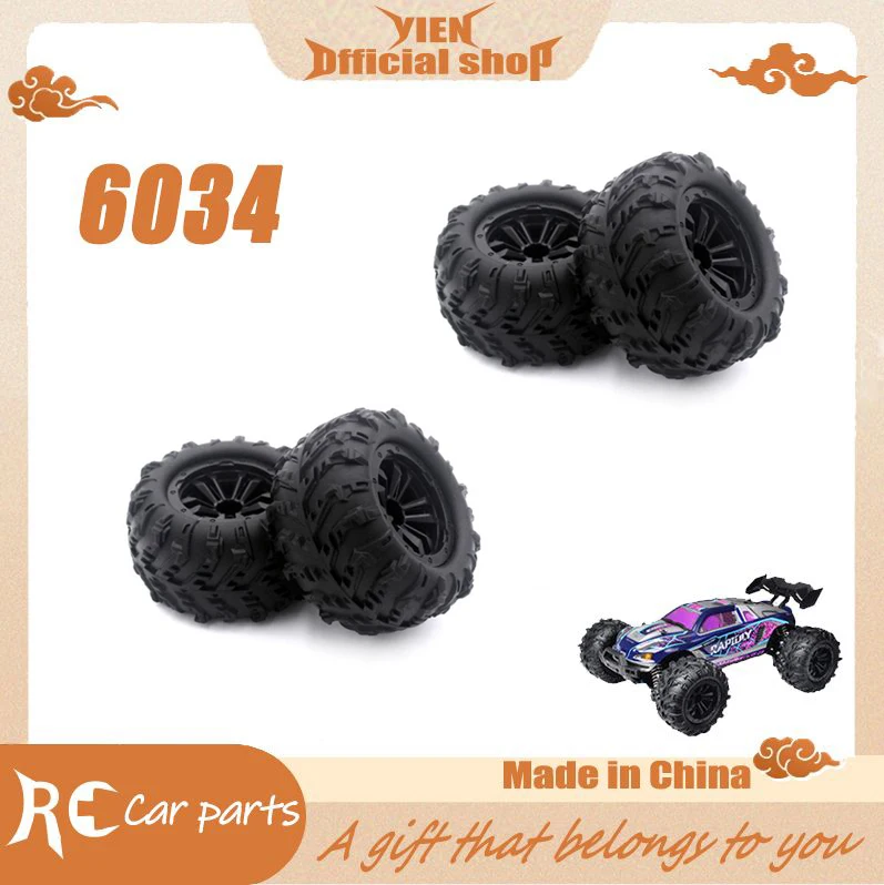 

SCY 16101 1/16 RC Car Original Spare Parts 6034 tire 4pcs Suitable for SCY 16101 16102 Car Be worth having