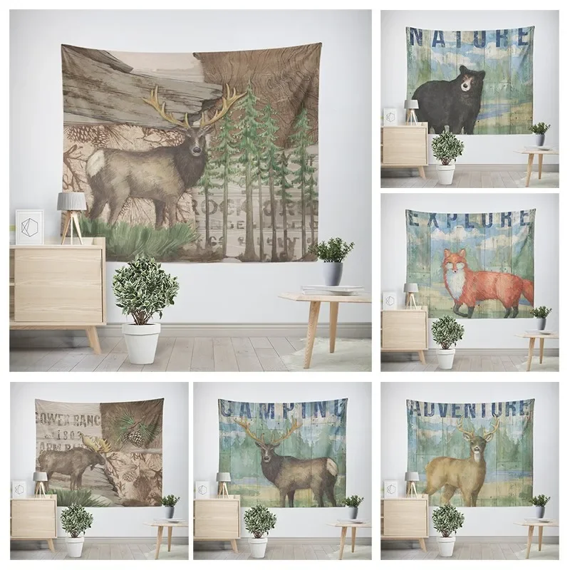 

Modern Wall Decoration Aesthetics Home Hawaii Tapestry Rural Nostalgia Hanging Large Fabric Autumn Bedroom Hanging Fabric