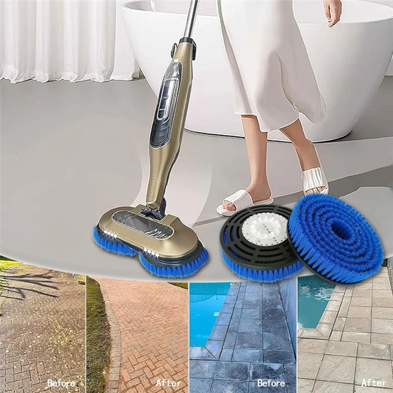 FNJK-For Shark Steam Mop S7000/S7001/S8201 سلسلة استبدال رأس الفرشاة 2 حزمة-وسادات ممسحة البخار للتنظيف العميق على الأرضيات الصلبة