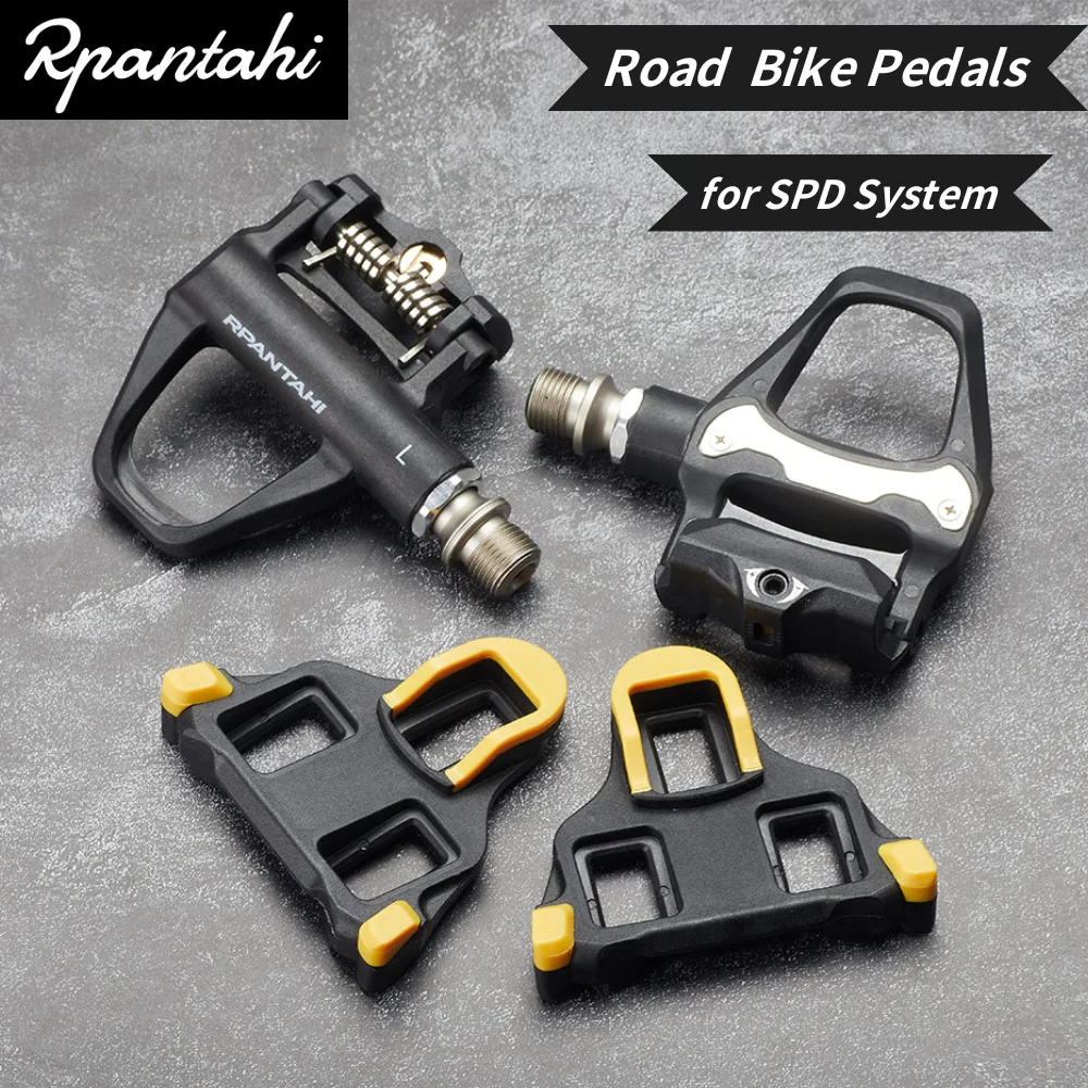 RPANTAHI R550 Ultralight Pedals with Sealed Bearings for Road Bike with SH Cleats Suitable for SPDSL System Black Bicycle Parts