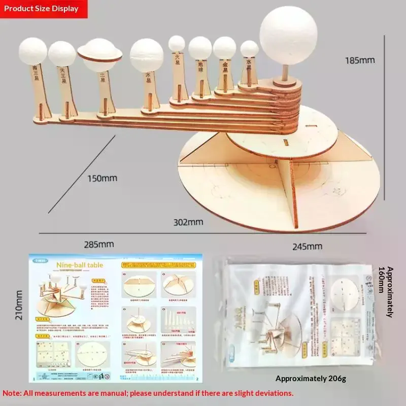 Wooden DIY Solar System Model Kit With Paint Set Perfect For Kids Science School Craft Activities
