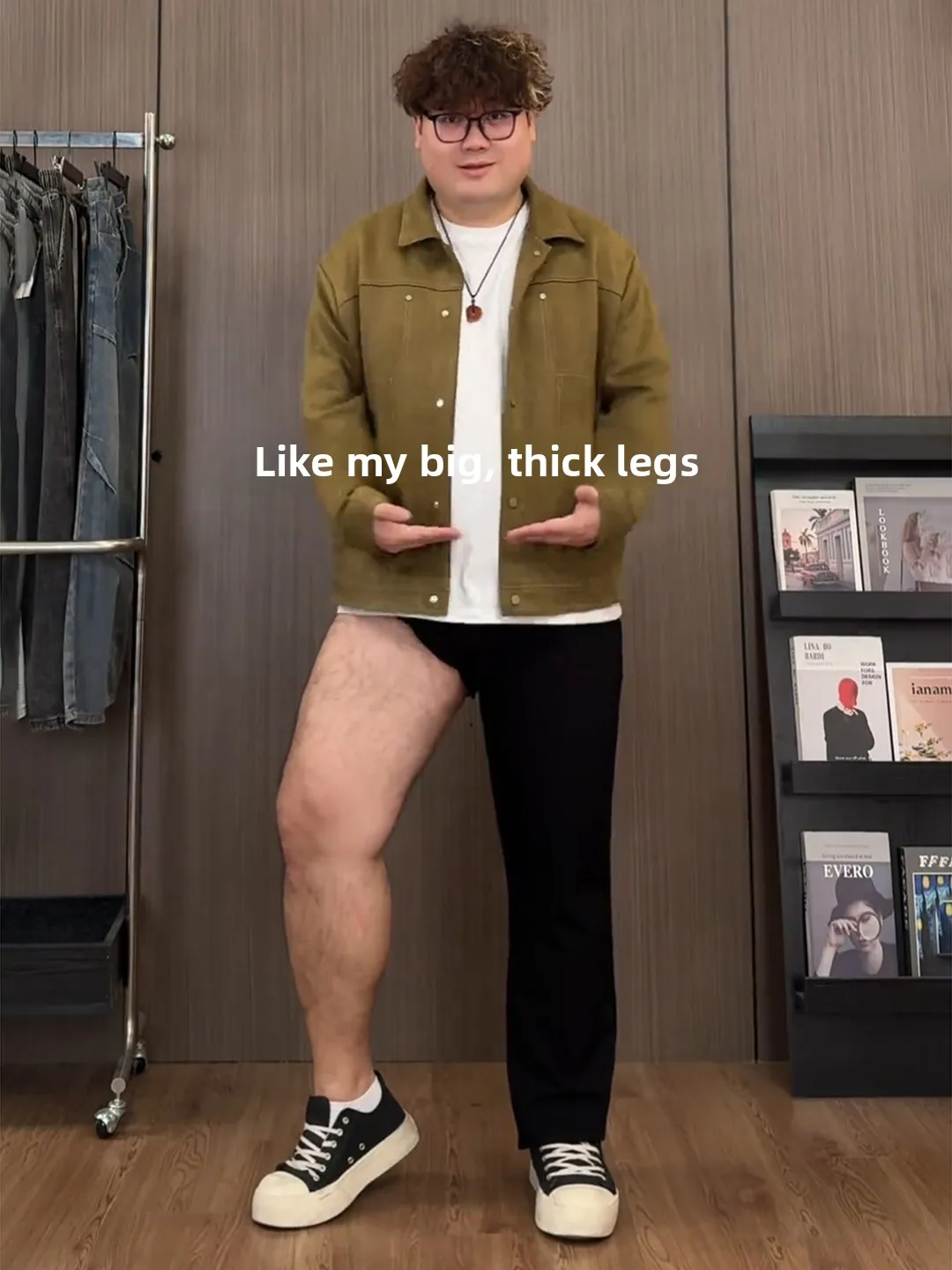 

Bla plus Size Men's Bent Knife West Pants Leggings Hide Meat Look Slim Straight Long Trousers American Micro Flared Pants