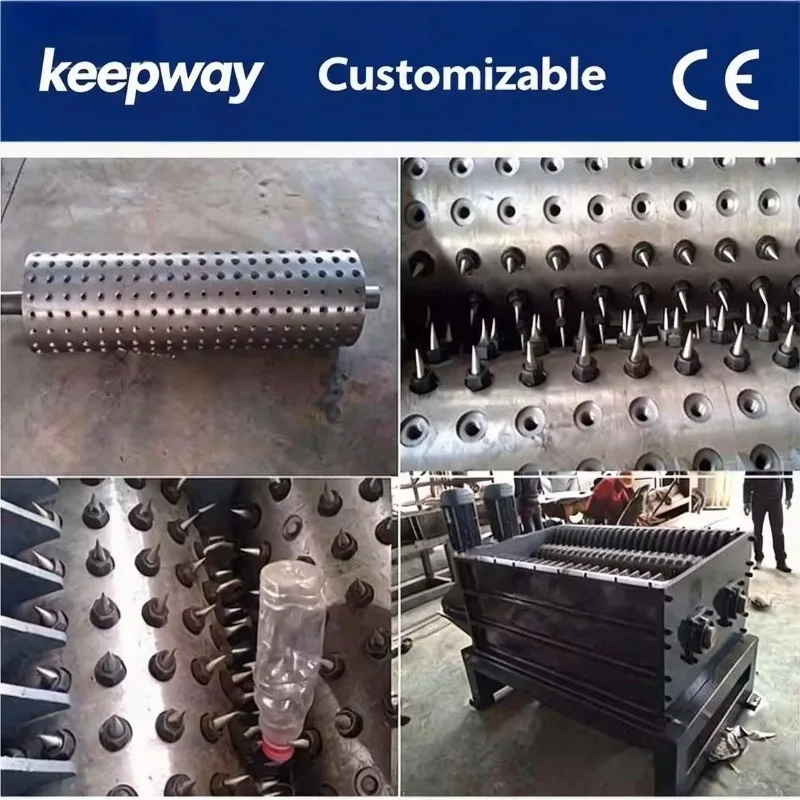 Bottle Perforating Machine PET Plastic Bottle Puncher For Recycling Plant Baler System Custom & Bulk Order