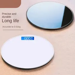 Household Adult Electronic Body Weight Scale Weighing Scale Round Health Scale Factory Cross-border E-commerce Bathroom Scale