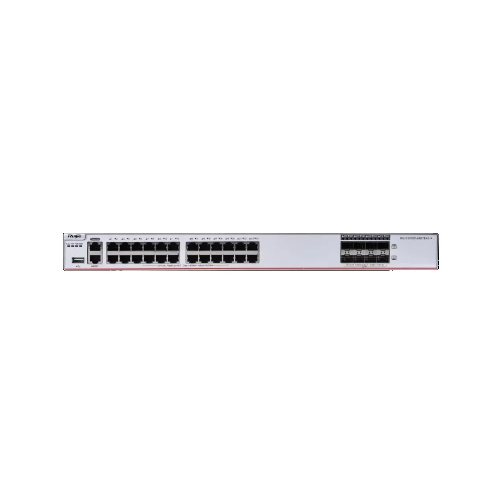 24-port Gigabit Ethernet Layer 3 enterprise-class core aggregation network switch, 8 10G uplink ports Strong performan