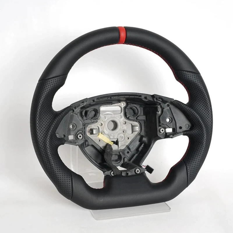 

Best SellingHigh Quality Black Peorated Leather Racing Car Steering Wheel 2016-2024 2017-2019High Quality
