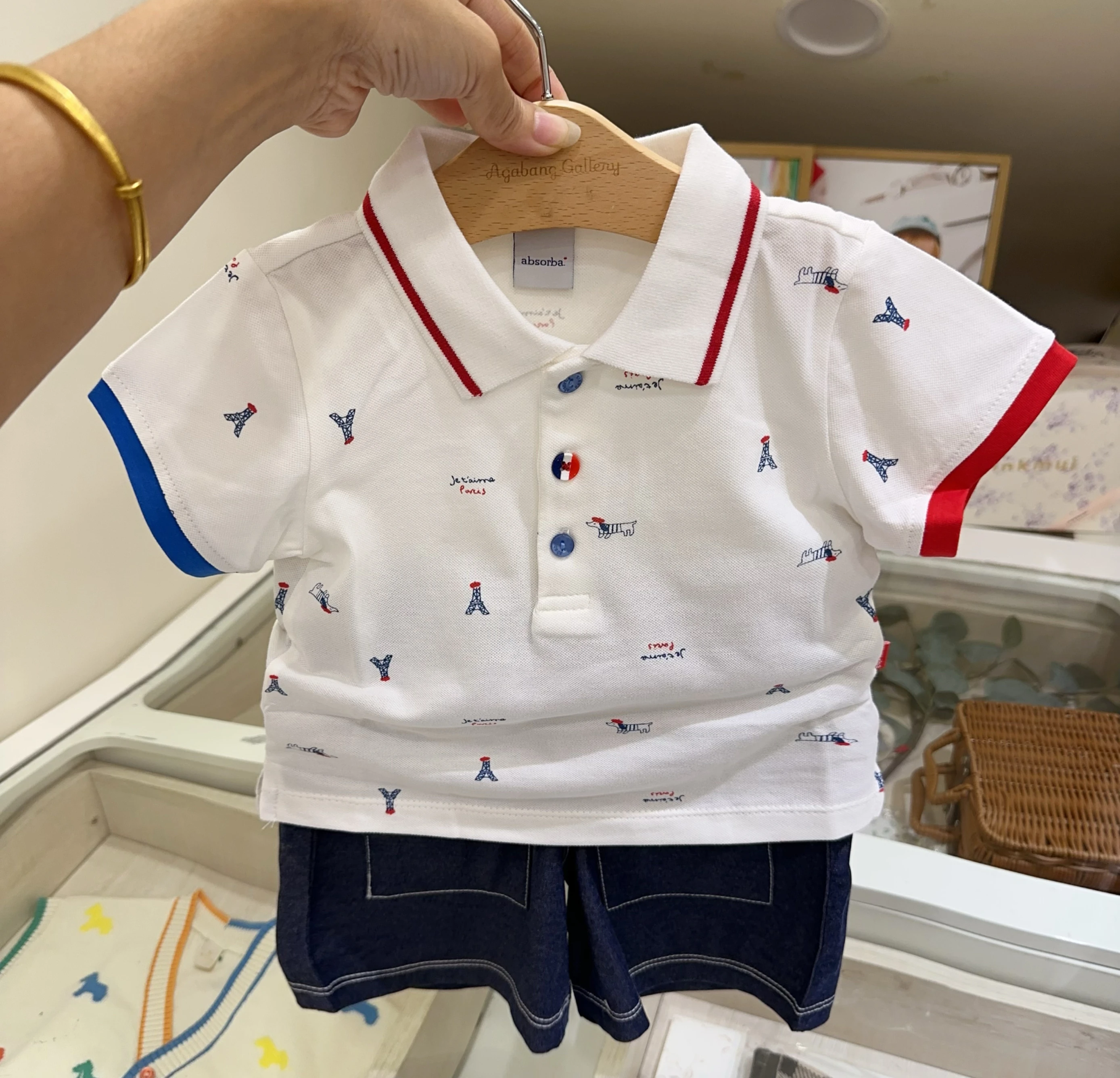 

Summer New Style Children's Casual Shirt Short Sleeve Clothing Set for Boys Cute Print Design Comfortable Korean Version