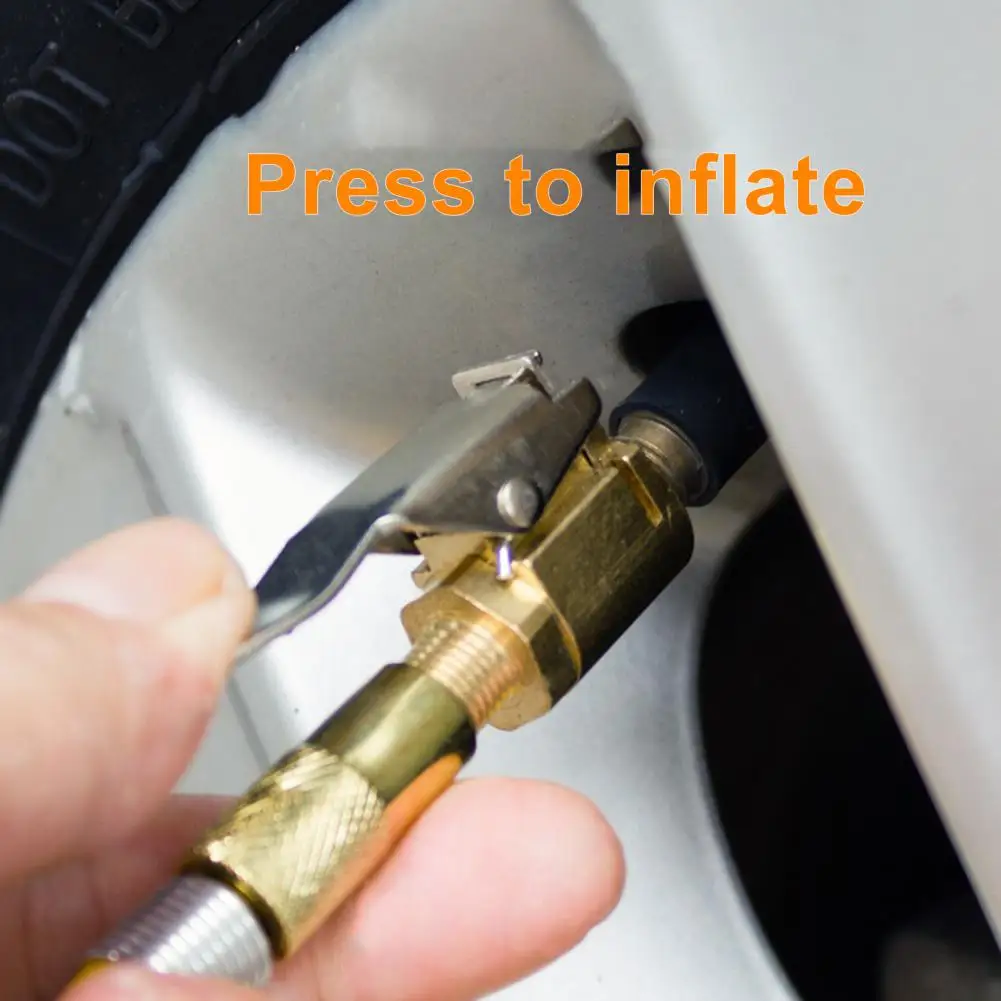 Tire Inflation Quick Connector Metal Tire Inflation Connector One-second Connection Copper Construction Tire Inflation Connector