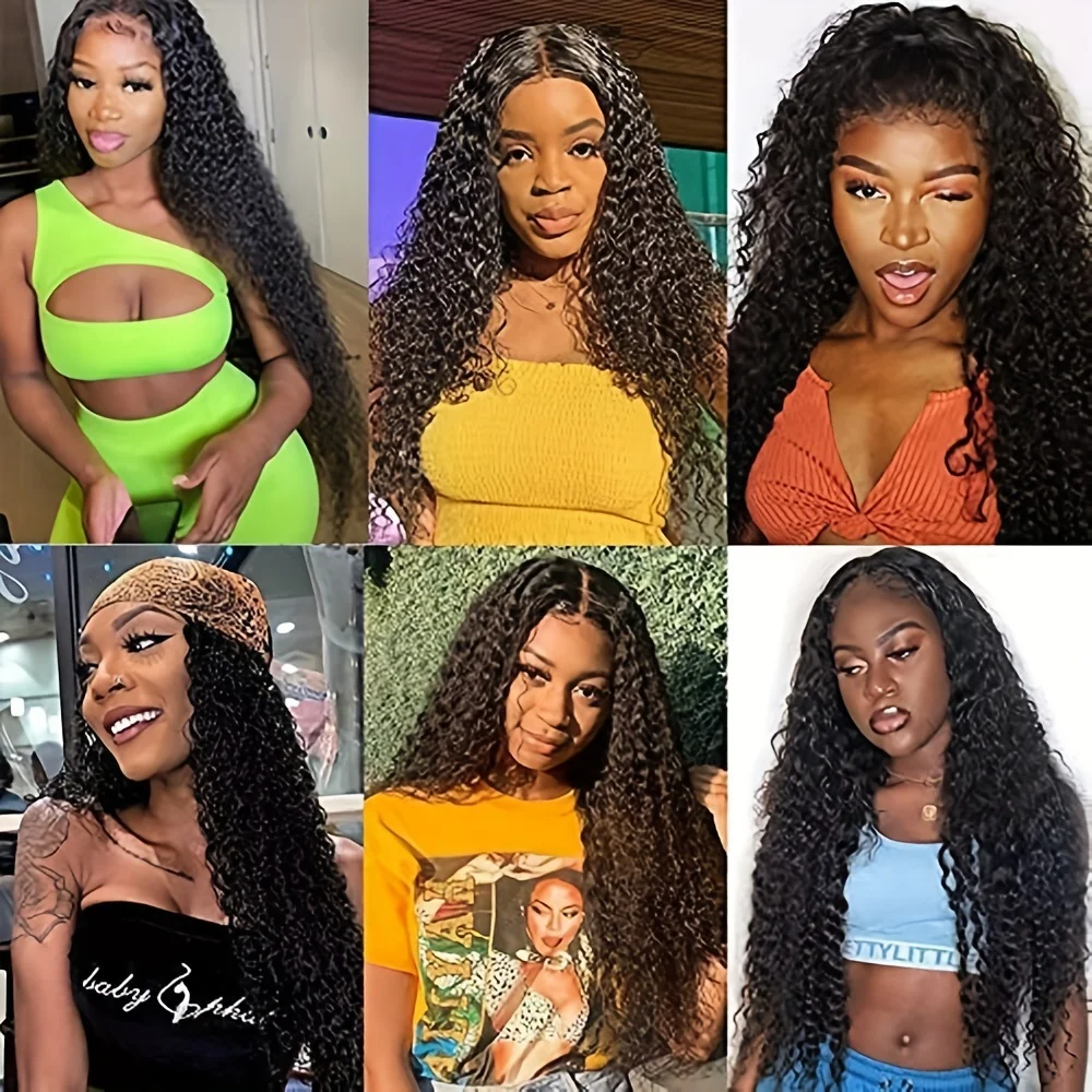 باروكات طويلة مجعدة بدون صمغ للنساء، باروكة شعر صناعية مقاومة للحرارة