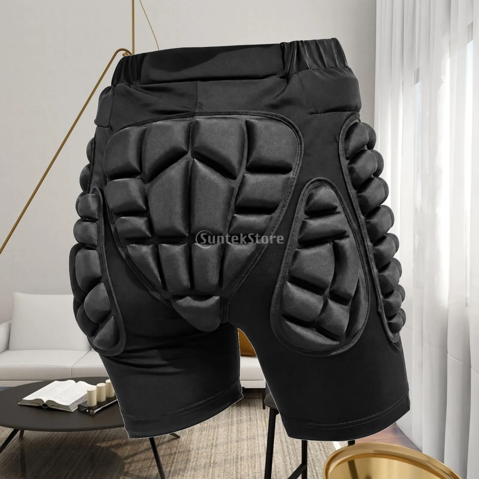 Skate Safeguarding Shorts with Segmented Padding Flexible Safeguarding Padded Shorts Close-Fitting Long-Lasting for Skaters