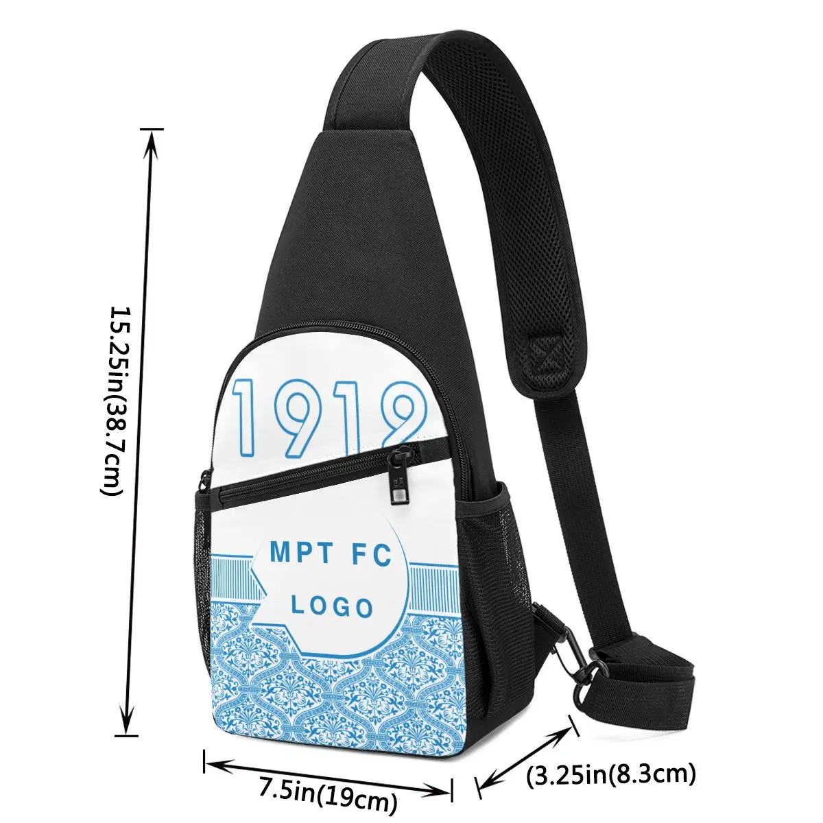 Maccabi Petah Tikva FC Women & Men Crossbody Sling Backpack Shoulder Sling Chest Bag Travel Hiking Daypack