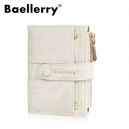 Baellerry New Fashion Women Short Wallets Zipper Coin Bags Top Quality Female Purse Coin Pocket Women's Detachable Card Clip - Image 4