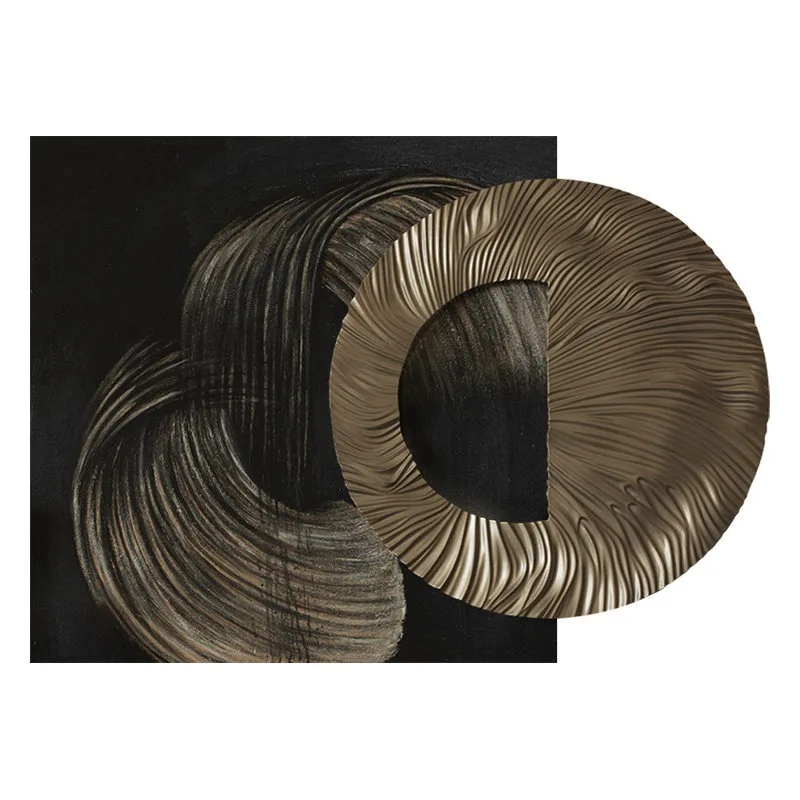 Mid-century 3D Embossed Hand Textured Wall Art, Luxury Premium Hanging Decor for Living Room Sofa Background