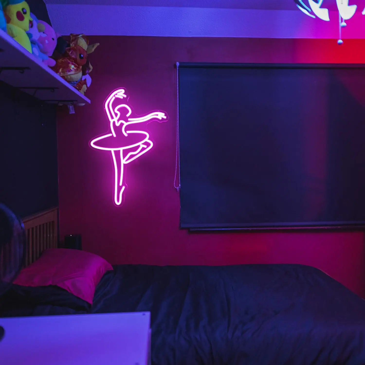 เครื่องตกแต่งฝาผนังไฟนีออน LED หรี่แสงได้ปากการูปหัวใจแบบ USB สำหรับตกแต่งห้องงานปาร์ตี้วันเกิดของขวัญแฮนด์เมดผับห้องเต้นรำ