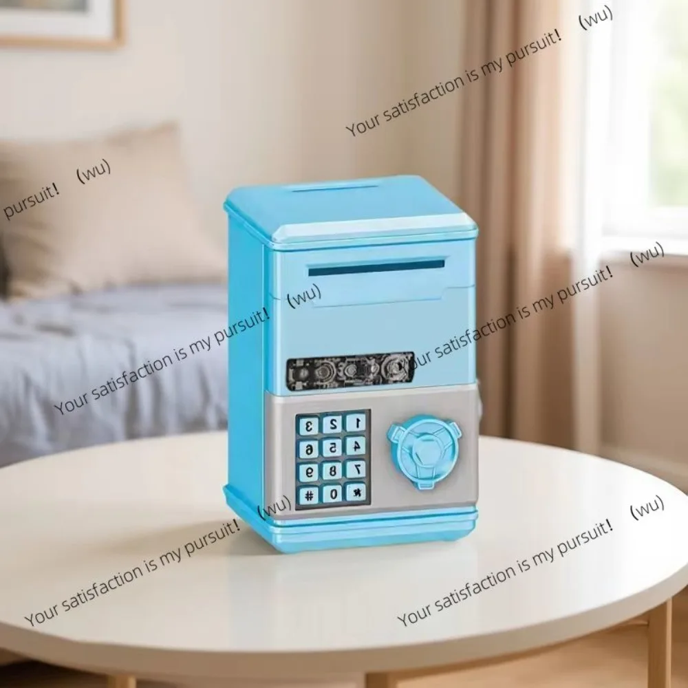 ZOCI-Mini Automatic Safe Coins Cash Saving Money Box Password Counter Code Key Lock Coin Bank ATM Child