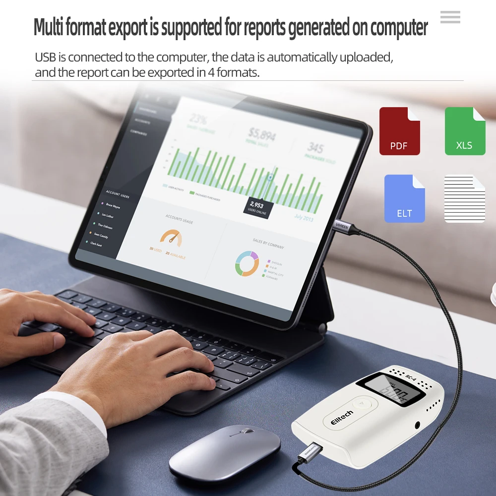 10 Pieces/Lot RC-4 Data Logger USB Datalogger Mini Temperature Data Recorder 16000 Points Recorder for Cold Chain Storage