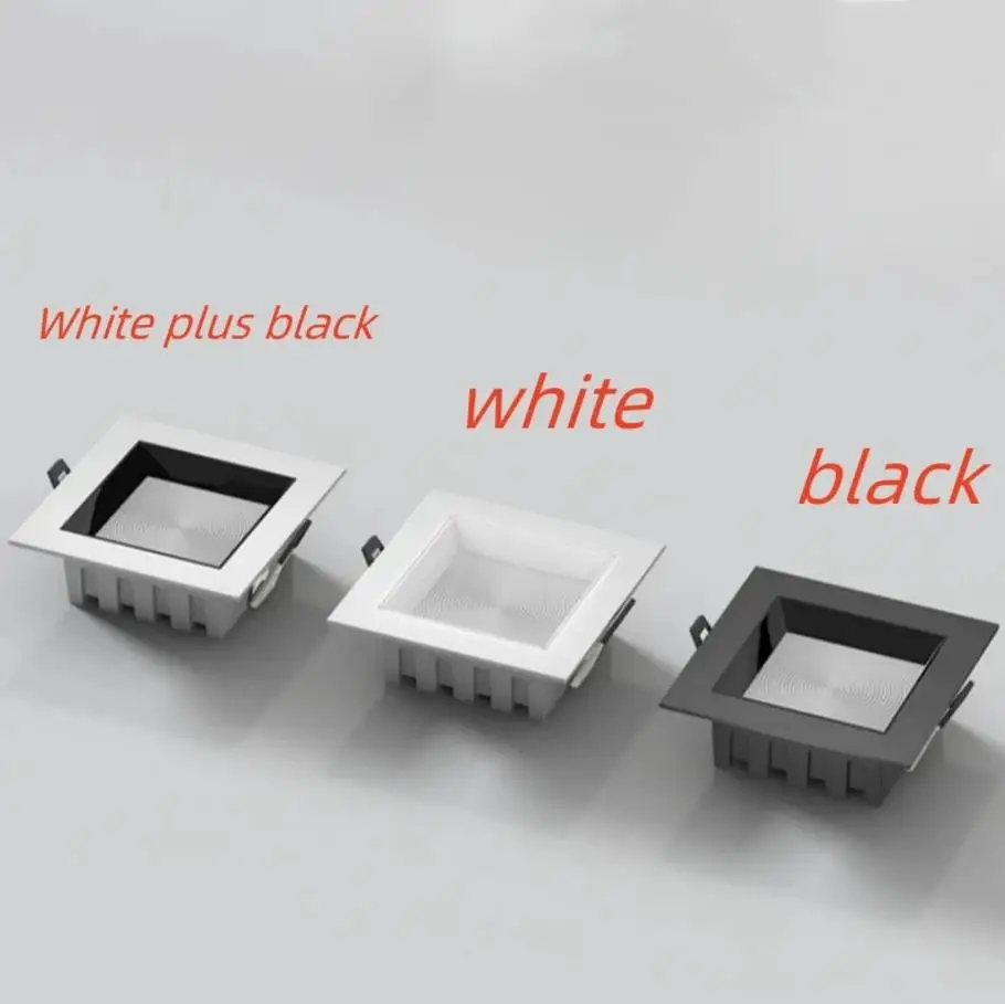Dimmable LED Panel Recessed Downlight 9W-36W Square Ceiling Light Energy Efficient AC110V-220V for Home And Office Lighting