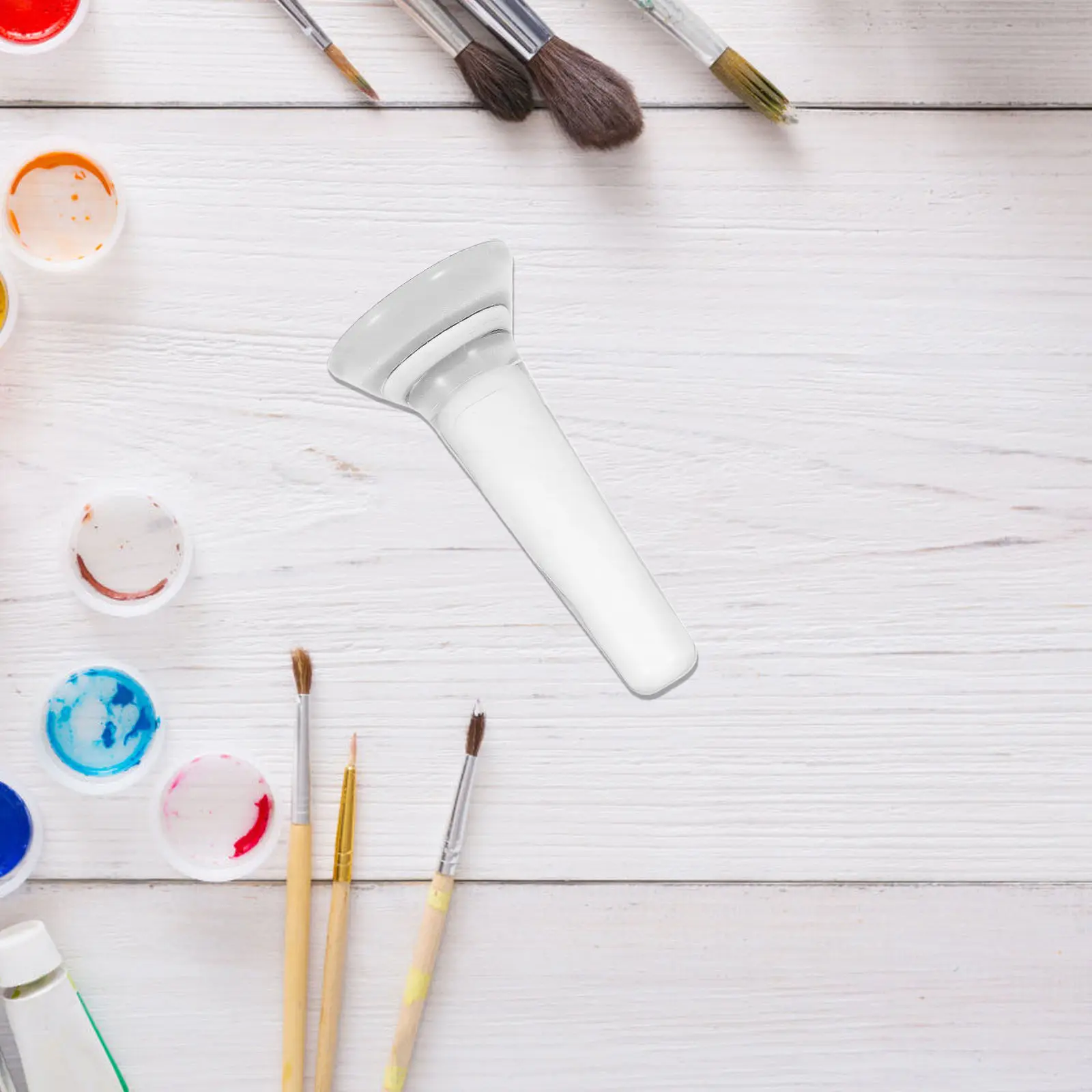 Glass Muller Pestle for Fine Pigment Grinding Flat Bottom Ergonomic Grip Professional Watercolor Oil Painting Tool Mineral
