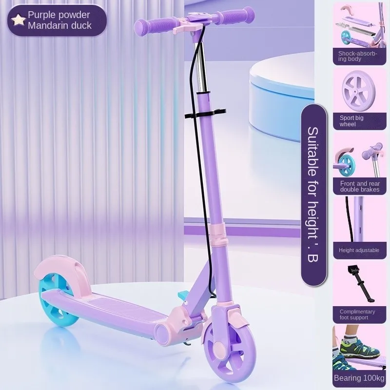 TULX Motion Foldable Scooter Dual Brake System Suitable For Youngsters Entertainment Fitness Aerobic Exercise Balance Helper