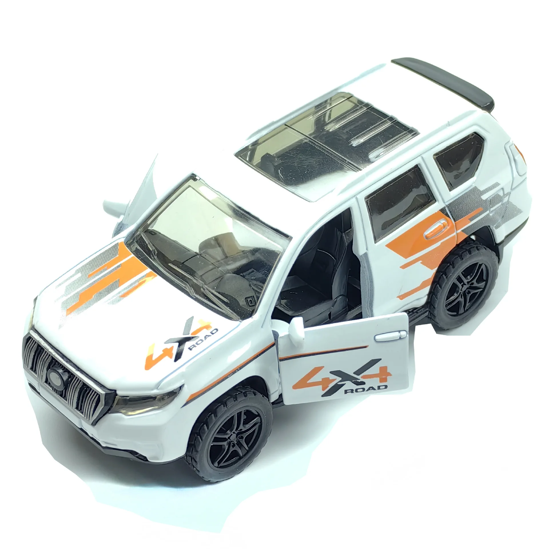 1:36 Hardcore Geländewagen Simulation Legierung Pull-Back Kinderspielzeug Türöffnung Modellauto Großhandel Verteilung (beutelt)