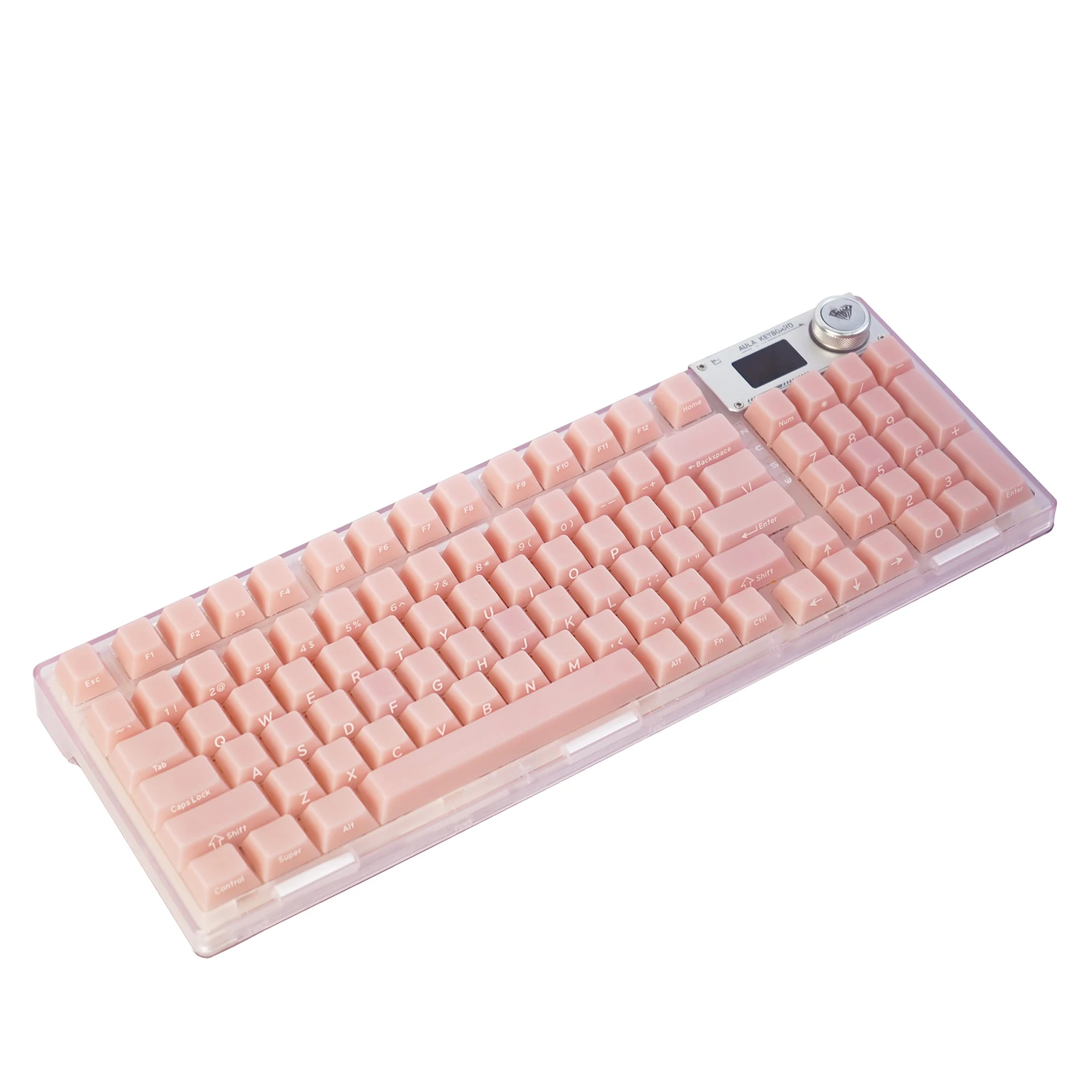 NPKC Pink Backlit Keycaps Cherry Profile Key caps 127Key Side Print Keycap For MX Switch Mechanical Keyboard Key cap ANSI Layout