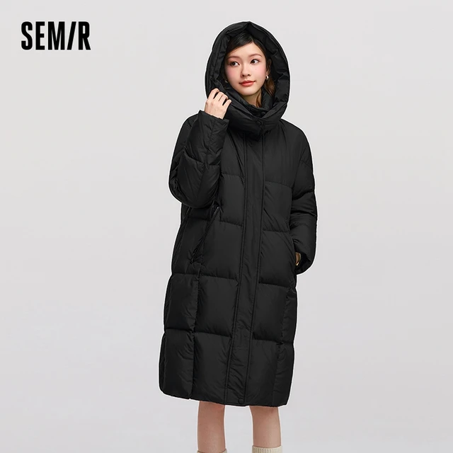Semir Down Jacket Women Long Length Waterproof Oil-proof Stain-proof 2026 New Winter Detachable Hooded Winter Clothing Coats 2 Semir Down Jacket Women Long Length Waterproof Oil-proof Stain-proof 2026 New Winter Detachable Hooded Winter Clothing Coats 2