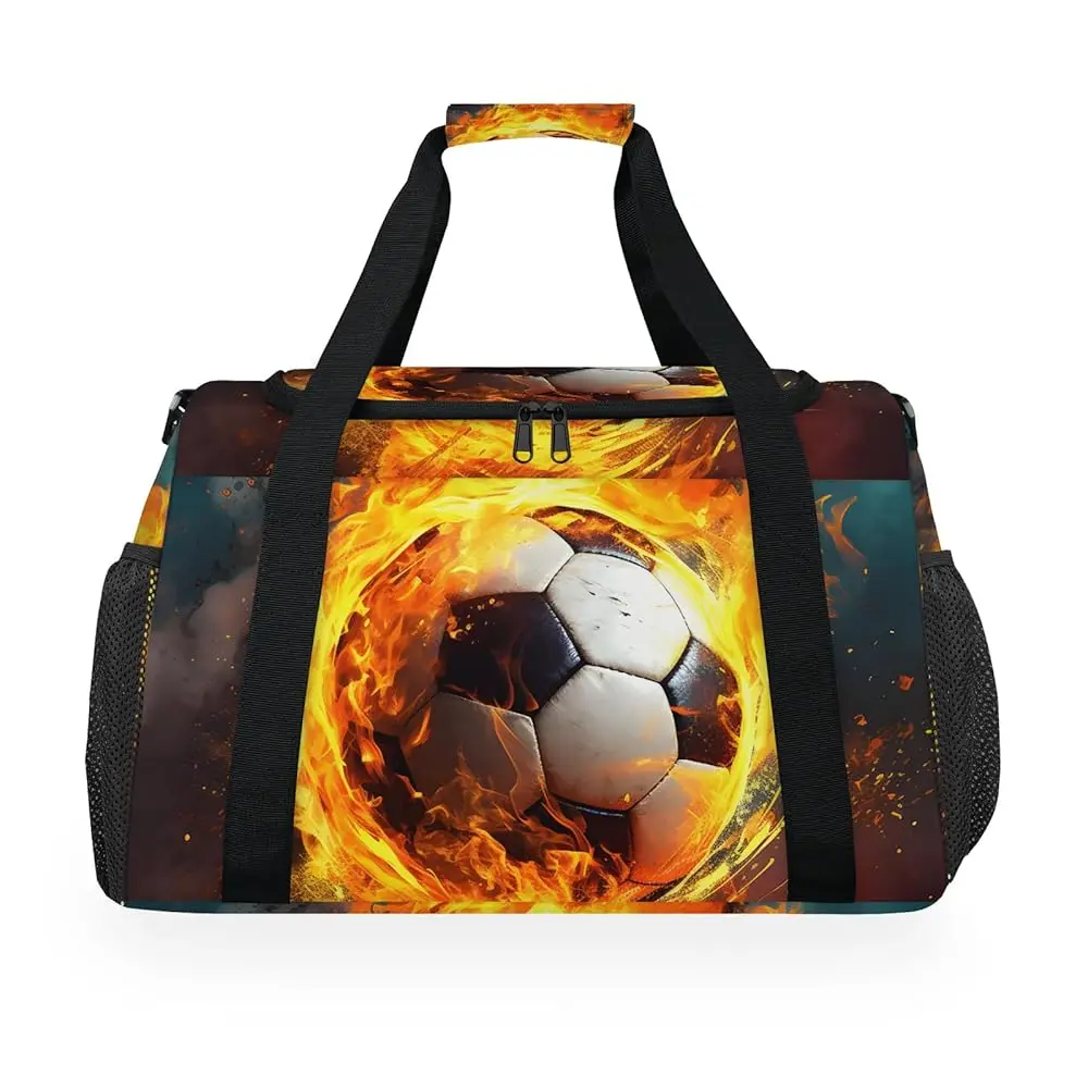 

Free Shipping39L Soccer Gym Duffle Bag for Travel Carry on Tote Bag for Men Women Foldable Sport Waterproof Overnight Weekender