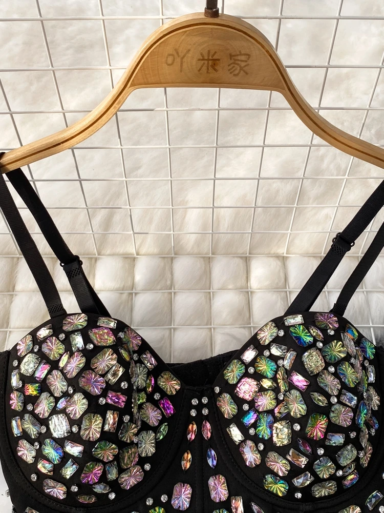 Gilet de Performance Sexy pour travail lourd, couleur diamant, vêtements d'extérieur pour femmes, coupe cintrée, Fibone Brtte, gilet à bretelles d'été