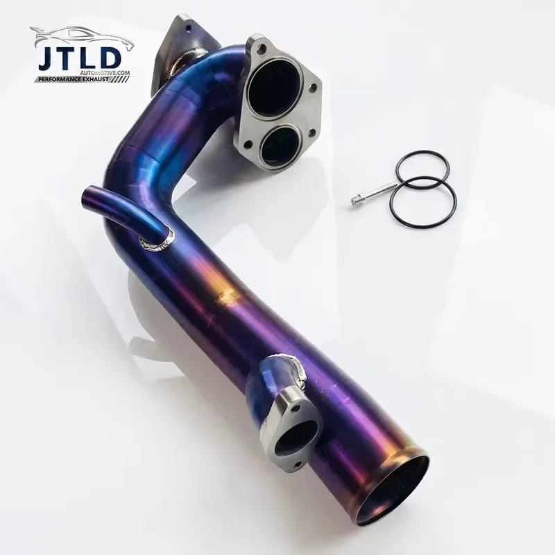 JTLD Performance Titanium Turbo Inlet Pipe for Honda Civic 10th Gen 1.5T Purple Smooth Pipe Design Car Modification Engine