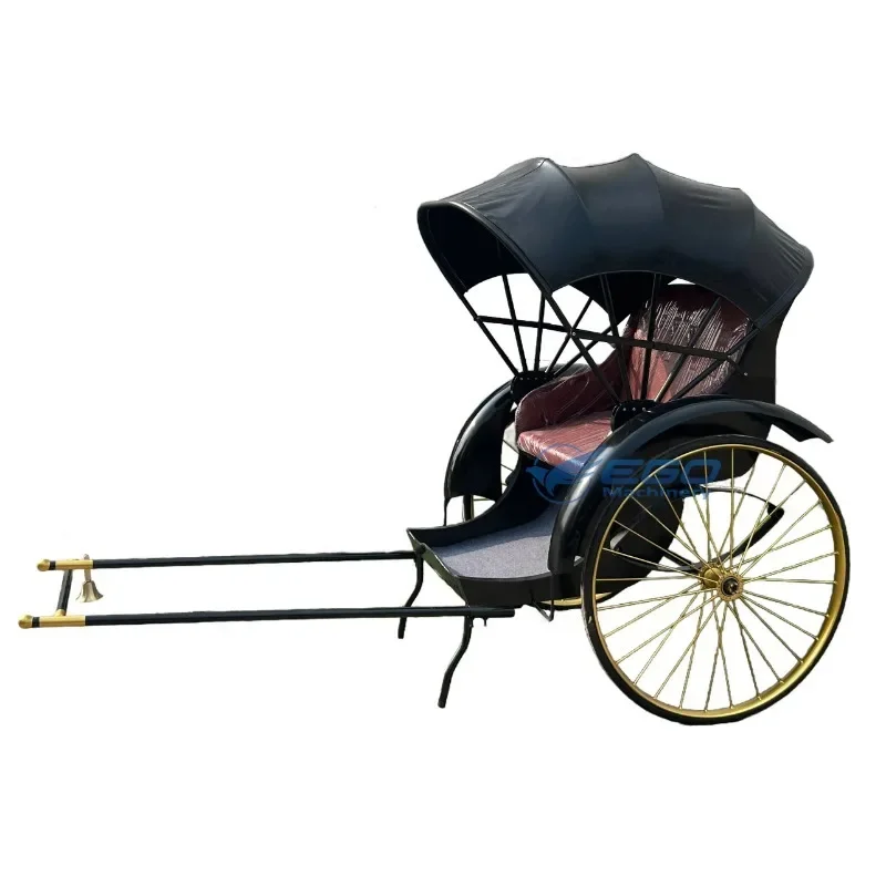 New Model Rickshaw/New Arrival Classic 2 Wheel Rickshaw/Ancient Jinrikisha Horse Carriage Man Pulled Cart for Business