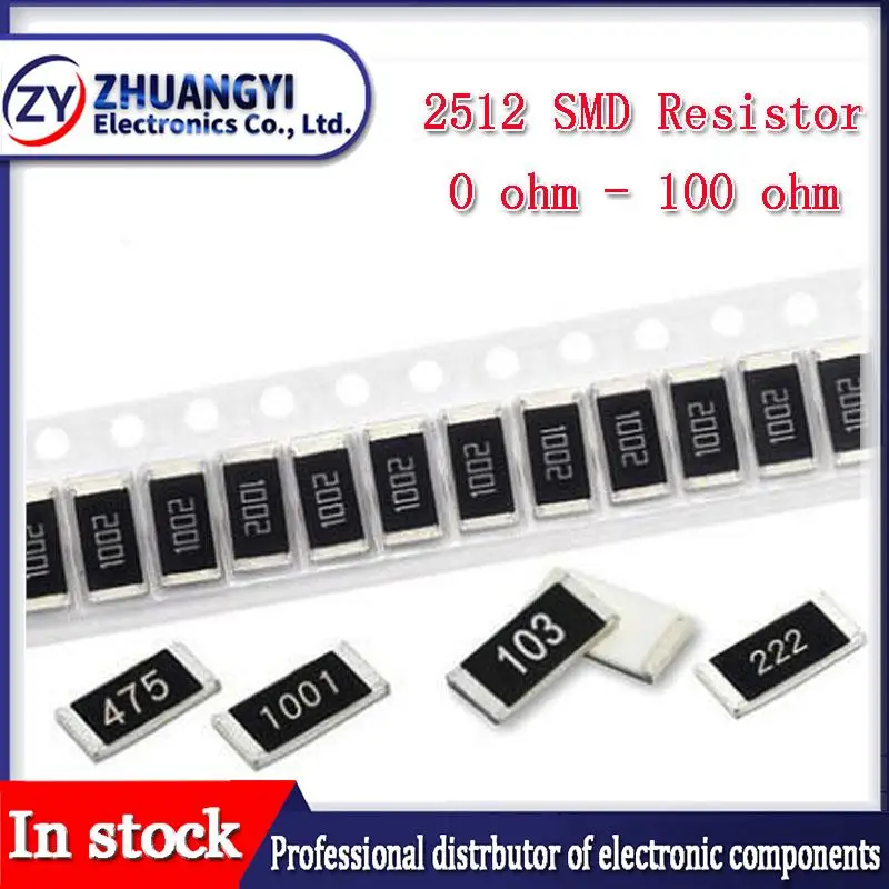 50Pcs 2512 SMD 칩 고정 저항 1% 1W 0.1R 0.01R 0.05R 0.001R 0.33R 1R 0R 10R 100R 2W 0.001 0.01 0.1 0.33 0.05 1 0 10 100 ohm