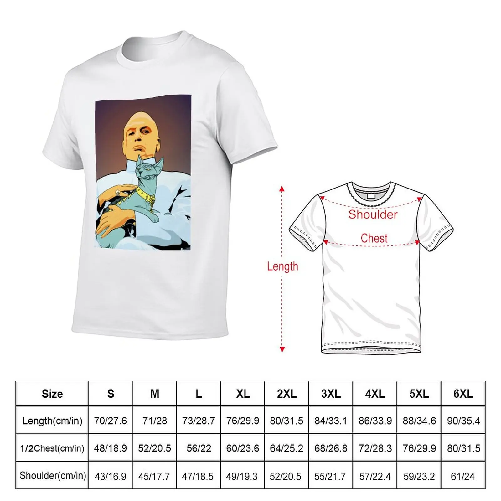 New Lying Cat Dr Evil T-Shirt plus size tops quick drying t-shirt T-shirt short tshirts for men